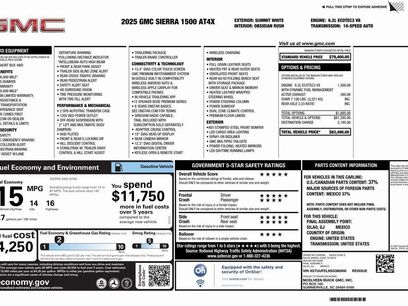 New 2025 GMC Sierra 1500 AT4X