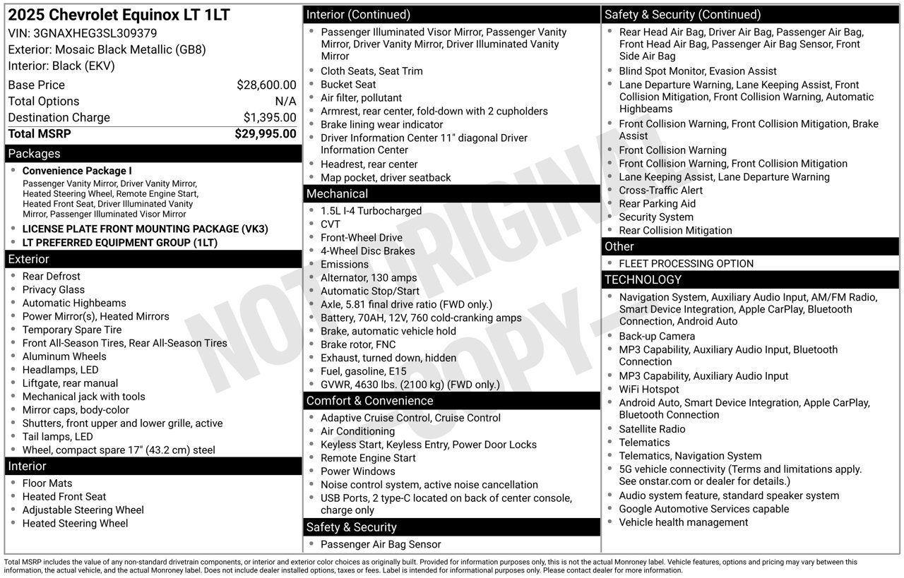 Used 2025 Chevrolet Equinox LT FWD image 28