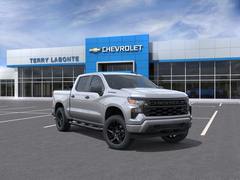 New 2026 Chevrolet Silverado 1500 Custom w/ Turbomax Blackout Package AWD/4WD image 2