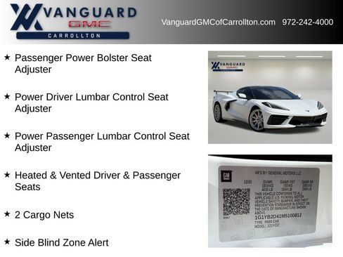 Used 2021 Chevrolet Corvette Stingray Preferred Cpe w/ 2LT RWD image 16