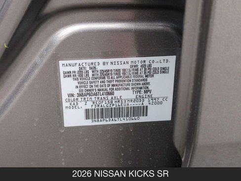 New 2026 Nissan Kicks SR FWD image 25