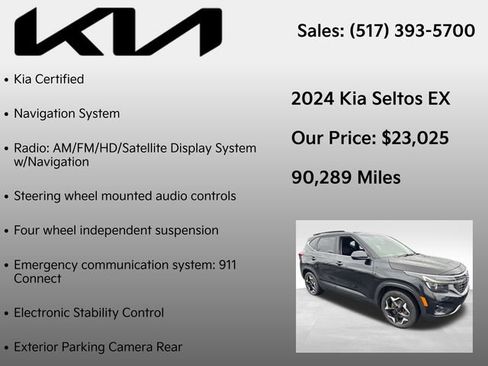 Used 2024 Kia Seltos EX AWD/4WD image 7