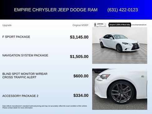 Used 2016 Lexus IS 300 AWD w/ F Sport Package image 6