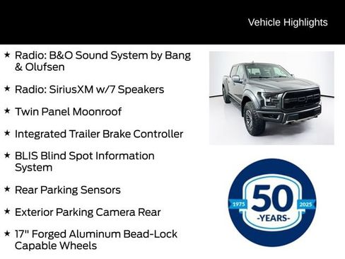 Certified 2019 Ford F150 Raptor w/ Equipment Group 802A Luxury AWD/4WD image 11