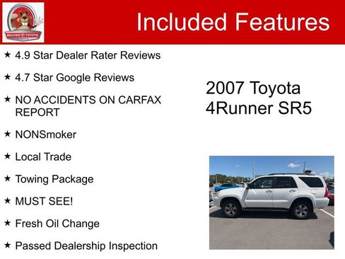 Used 2007 Toyota 4Runner SR5 RWD image 5