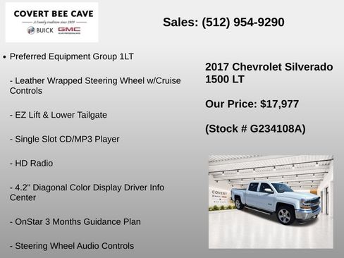 Used 2017 Chevrolet Silverado 1500 LT w/ Texas Edition RWD image 19
