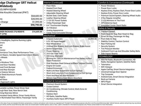 New 2023 Dodge Challenger SRT Hellcat Redeye image 15