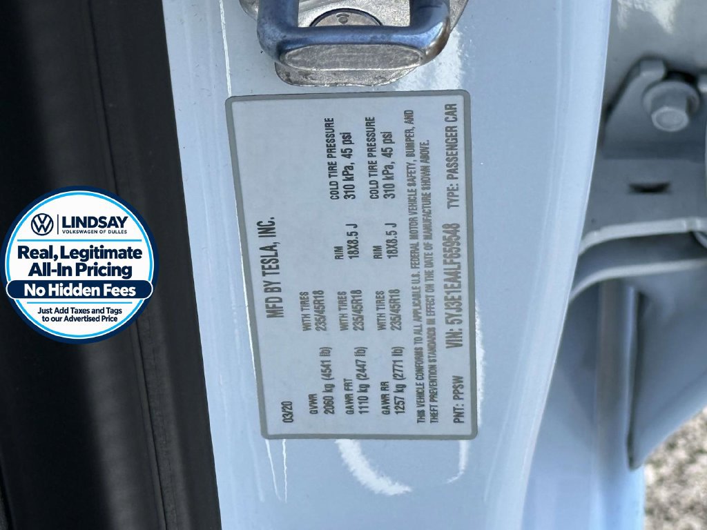 Used 2020 Tesla Model 3 Standard Range Plus RWD image 29