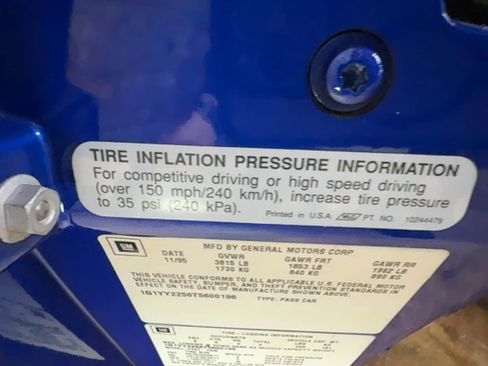 Used 1996 Chevrolet Corvette Coupe image 51