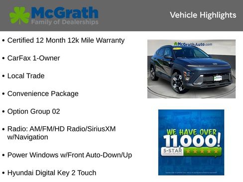 Used 2024 Hyundai Kona SEL w/ Convenience Package FWD image 5