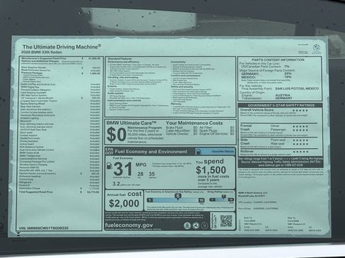 New 2026 BMW 330i Sedan w/ Premium Package image 17