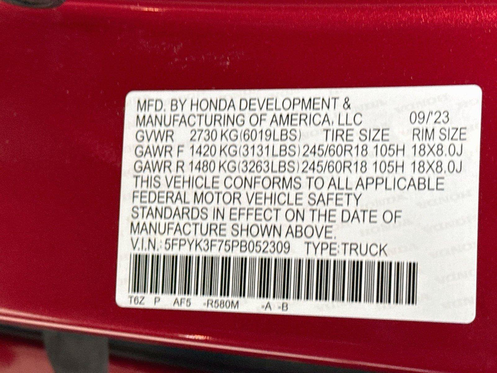 Used 2023 Honda Ridgeline RTL-E image 24
