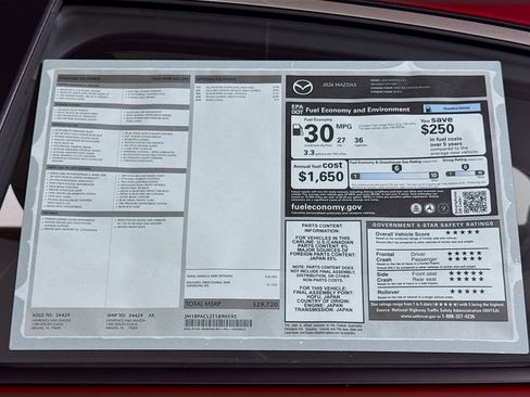 New 2026 MAZDA MAZDA3 2.5 S Sedan w/ Preferred Pkg FWD image 20