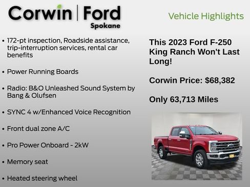 Certified 2023 Ford F250 King Ranch w/ Chrome Package image 13