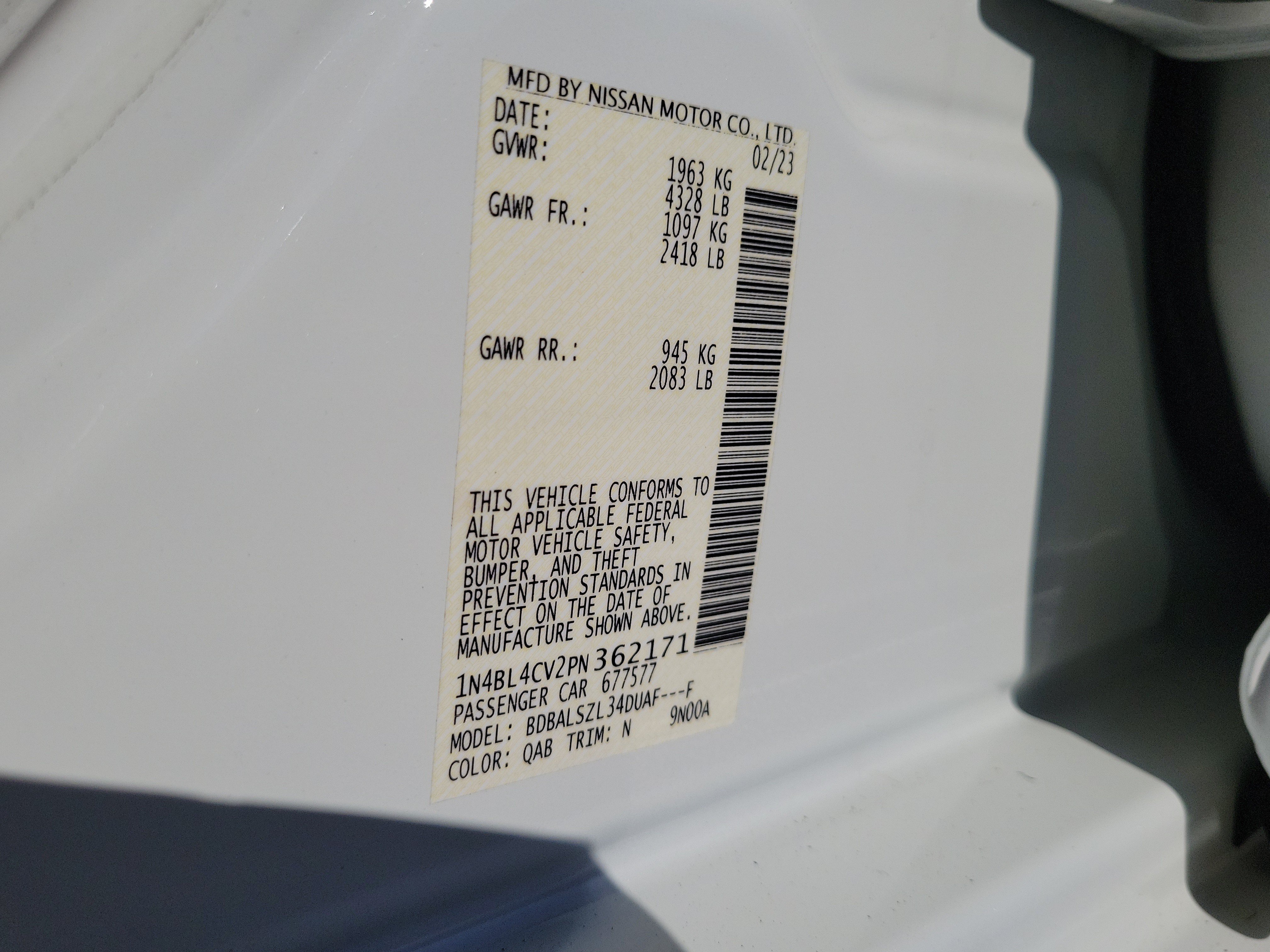 Certified 2023 Nissan Altima 2.5 SR w/ SR Premium Package FWD image 30