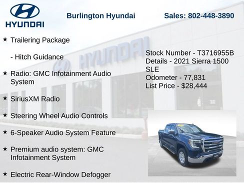 Used 2021 GMC Sierra 1500 SLE AWD/4WD image 5