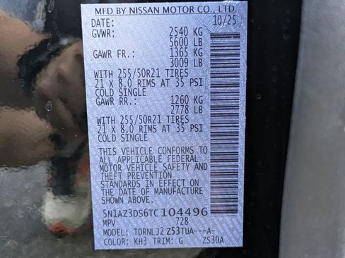 New 2026 Nissan Murano Platinum w/ Cargo Package AWD/4WD image 35