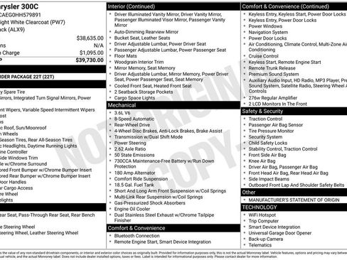Used 2017 Chrysler 300 C image 2
