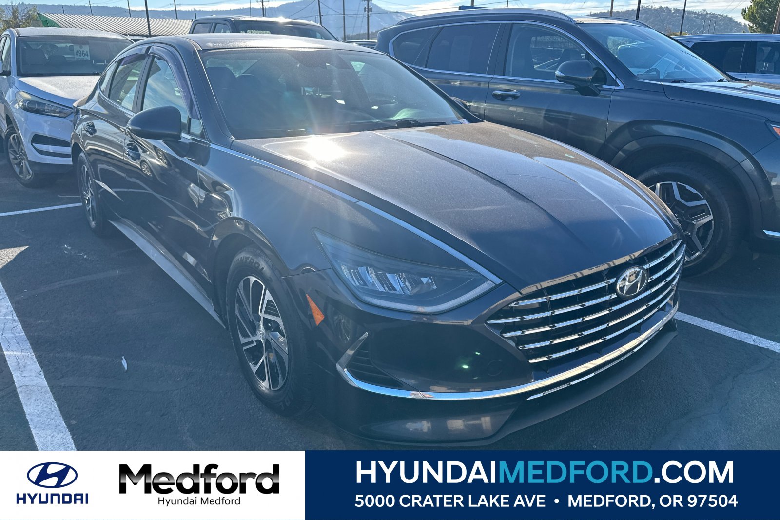 Used 2020 Hyundai Sonata Blue FWD image 1