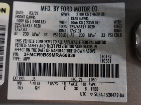 Used 2021 Ford Bronco Sport Big Bend AWD/4WD image 19
