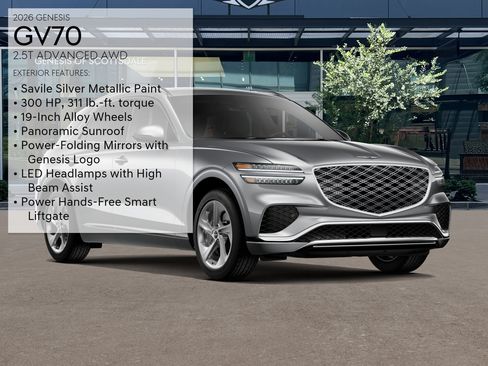 New 2026 Genesis GV70 2.5T Advanced AWD/4WD image 3