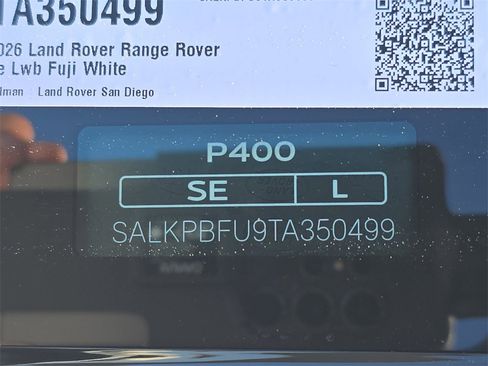 New 2026 Land Rover Range Rover Long Wheelbase SE image 38