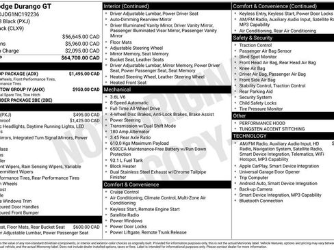 Used 2022 Dodge Durango GT w/ Blacktop Package AWD/4WD image 17
