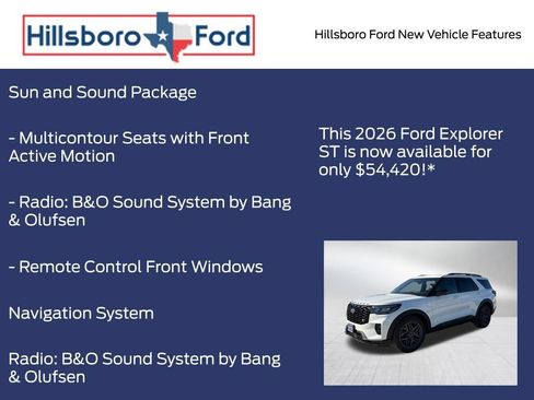 New 2026 Ford Explorer ST w/ Sun And Sound Package AWD/4WD image 10