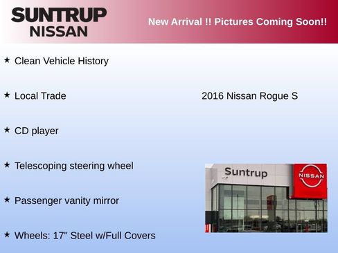 Used 2016 Nissan Rogue S AWD/4WD image 2