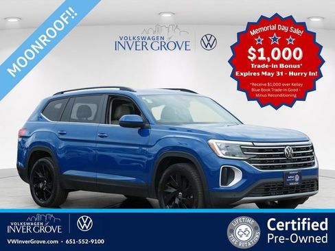 Certified 2025 Volkswagen Atlas SE w/ Panoramic Sunroof Package AWD/4WD image 1