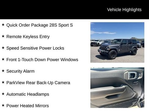 Used 2018 Jeep Wrangler Unlimited Sport S AWD/4WD image 8