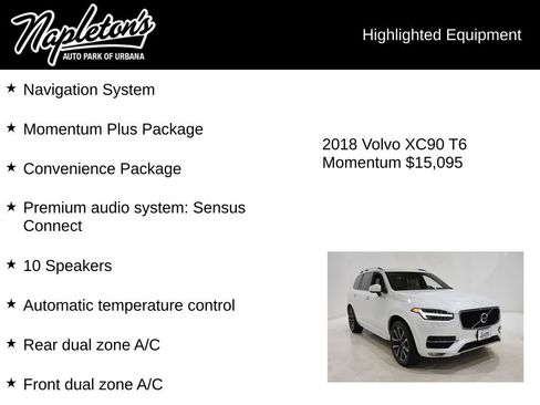 Used 2018 Volvo XC90 T6 Momentum w/ Convenience Package image 15