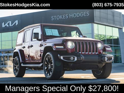 Used 2021 Jeep Wrangler Unlimited Sahara w/ Cold Weather Group image 1