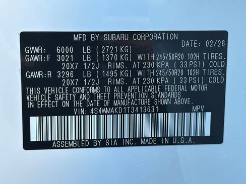 New 2026 Subaru Ascent Touring image 23