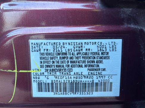 Used 2024 Nissan Sentra SV FWD image 28