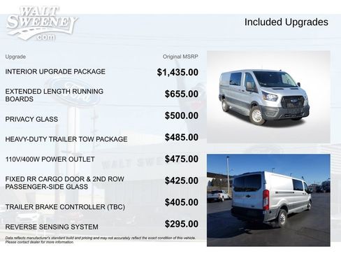 Used 2024 Ford Transit 350 Low Roof AWD w/ Interior Upgrade Package image 11