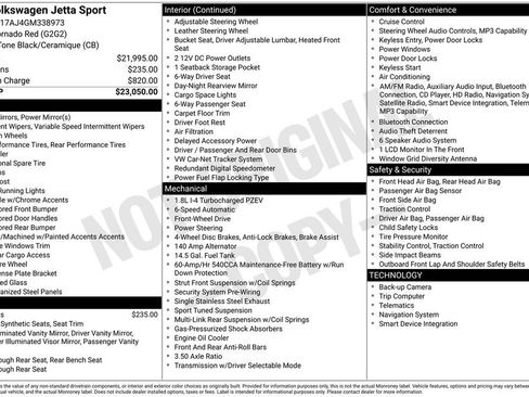 Used 2016 Volkswagen Jetta Sport FWD image 6