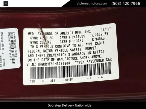 Used 2017 Honda Accord Touring image 53
