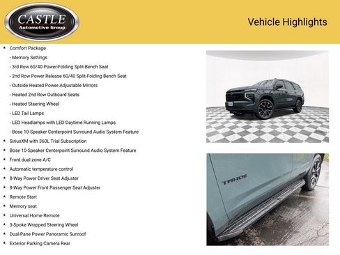 Used 2025 Chevrolet Tahoe RST w/ Comfort Package image 7