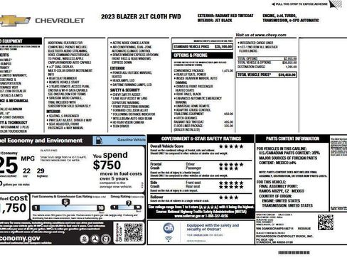 Used 2023 Chevrolet Blazer LT w/ Convenience Package image 5