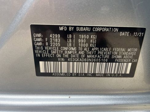 Used 2022 Subaru Impreza 2.0i Premium AWD/4WD image 13