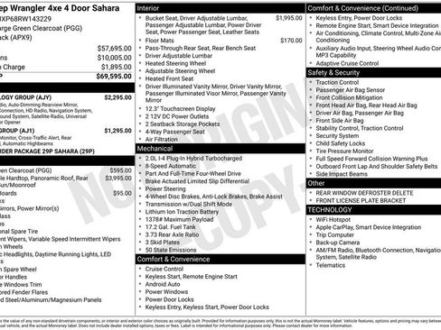 Used 2024 Jeep Wrangler Unlimited Sahara w/ Technology Group AWD/4WD image 3