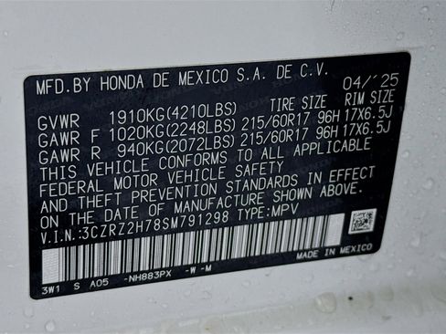 Certified 2025 Honda HR-V EX-L image 31