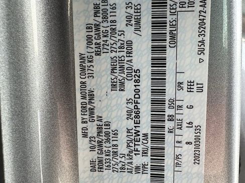 Used 2023 Ford F150 Tremor w/ Equipment Group 402A High image 16