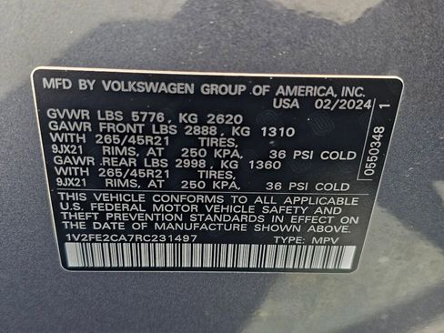 Certified 2024 Volkswagen Atlas Cross Sport SEL Premium R-Line AWD/4WD image 30