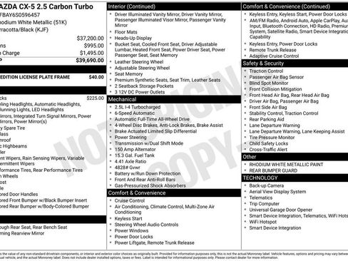Certified 2025 MAZDA CX-5 Carbon Edition image 35