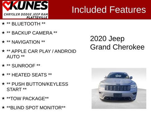 Used 2020 Jeep Grand Cherokee Altitude image 2