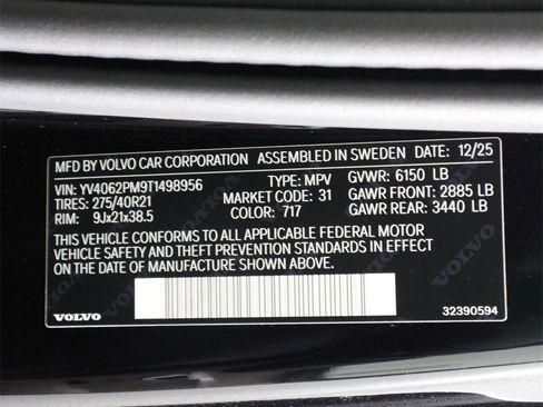 New 2026 Volvo XC90 B6 Ultra image 17