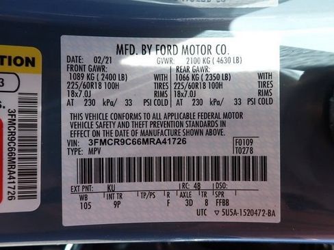 Certified 2021 Ford Bronco Sport Outer Banks w/ Outer Banks Package AWD/4WD image 23