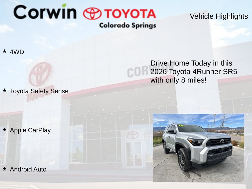 Used 2026 Toyota 4Runner SR5 AWD/4WD image 7